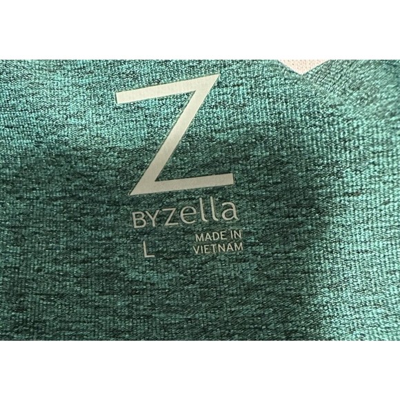 BYZELLA Women’s Large Full Zip sports jacket Green Activewear Workout Coat EUC - Picture 5 of 7